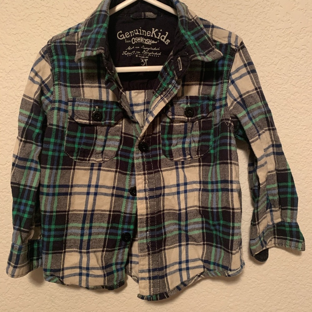 💕Osh Kosh Plaid Shirt